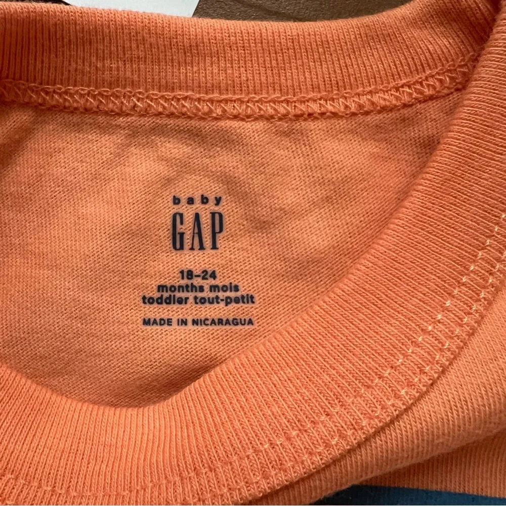 GAP Baby Orange Crab Cotton Tee, 18-24mo - NEW